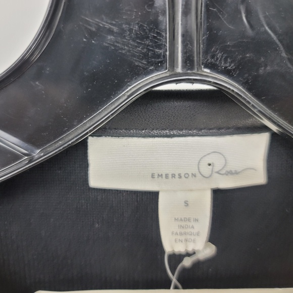 Hinge by Nordstrom Womens Black 100% Lamb Leather Zippered Jacket NWT Size Small - Picture 5 of 16